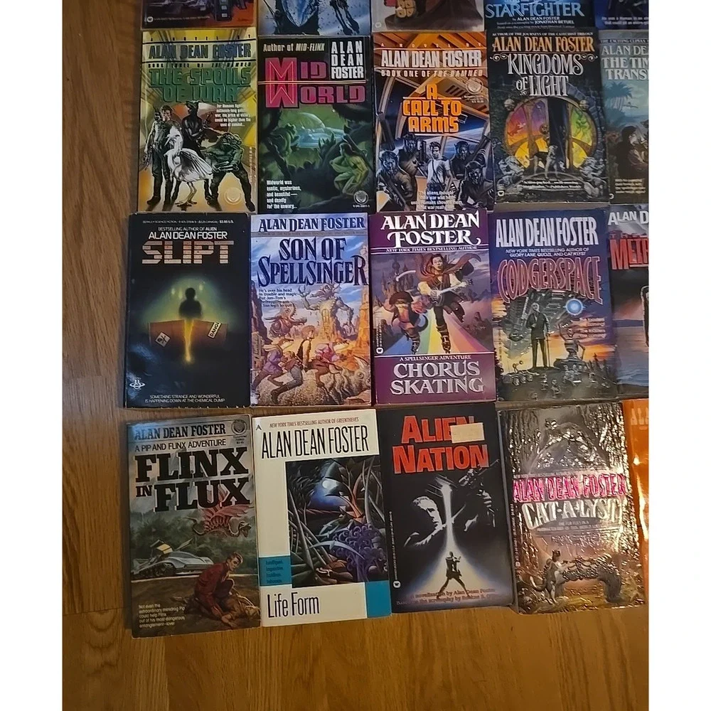 VTG Bulk Lot 44 Alan Dean Foster Thriller Horror Sci-Fi‎ Series Paperback Books